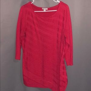 New York and Company Pink Tunic Sweater